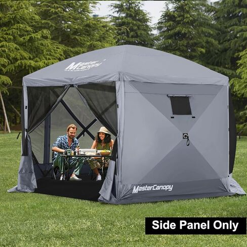 MASTERCANOPY Escape Shelter Side Panel with Window (10x10,Gray) in Kuwait