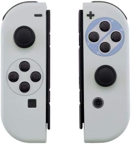 MODDEDZONE Controller compatible with Custom Joy-Con's Soft Touch Finish Unique Design… (Multiple Designs Available) (Brushed Silver) in Saudi Arabia