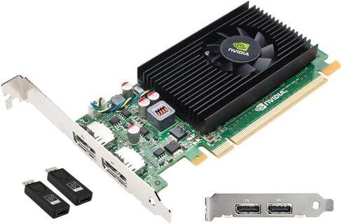 Quadro NVS 310 Dual displayports, with Two DP to HDMI adapters, and Half and Full Size Brackets for Either SFF or Regular Full Size Computer(1 Year Warranty) in Saudi Arabia