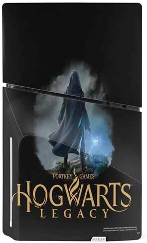 Skinit Decal Gaming Skin Compatible with PS5 Slim Disk Bundle - Officially Licensed Wizarding Worlds Hogwarts Legacy Character Art Design in Saudi Arabia