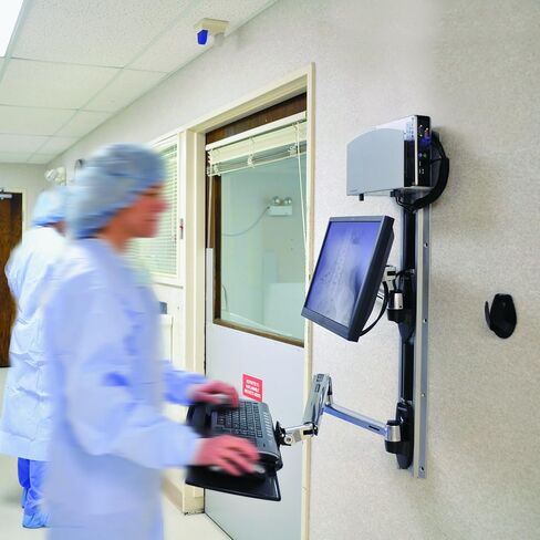 Ergotron – LX Wall Mount System – Medium CPU Holder, Polished Aluminum in Saudi Arabia