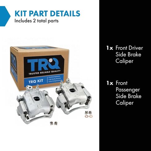 TRQ New Front Disc Brake Caliper with Bracket & Hardware Pair for Tacoma in Saudi Arabia