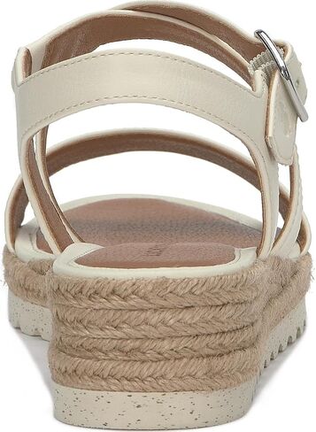 Lucky Brand Women's TRIANNA Wedge Sandal, Pristine, 6.5 in Saudi Arabia