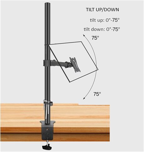 400 مم DL-T901-240 سطح المكتب حامل كامل الحركة 360 درجة الحامل المراقب الصلب 10 "-27" مشبك قاعدة شاشة Mount Arm حمولة 15 كجم (مشبك ذراع منفصل) in Saudi Arabia