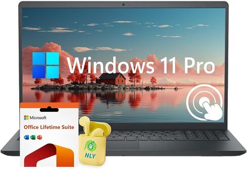 Dell Inspiron 15 3530 Touchscreen Business Laptop, Intel 10-Core i5-1334U, 15.6" FHD IPS Display, AI Copilot, 16GB RAM 512GB SSD, Windows 11 Pro with Lifetime Microsoft Office, Fast Charge, Black in Saudi Arabia