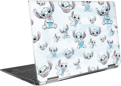 Skinit Decal Laptop Skin Compatible with Spectre x360 Convertible Model 13t-aw000 - Officially Licensed Disney Lilo and Stitch Pattern Design in Saudi Arabia