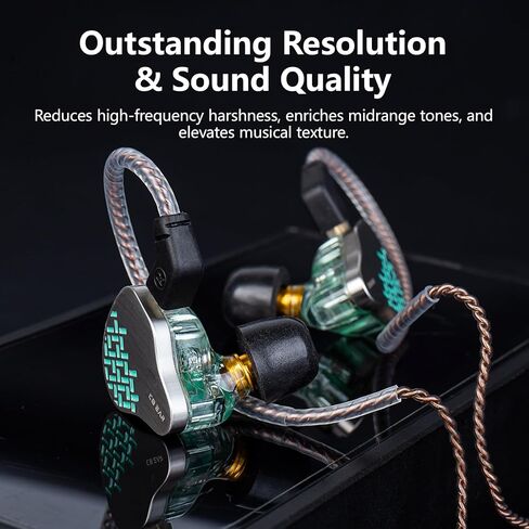 6 Pairs/ 12PCS KBEAR FT01 Earbuds Eartips, KZ ZS10 PRO Replacement Memory Foam and Silicone Ear Bud Tips Combo Set for KZ ZST/ZS10 PRO X/ZS12 PRO X/ AS24/ZSN PRO X/ZS10 PRO 2 Wired Headphones in Kuwait