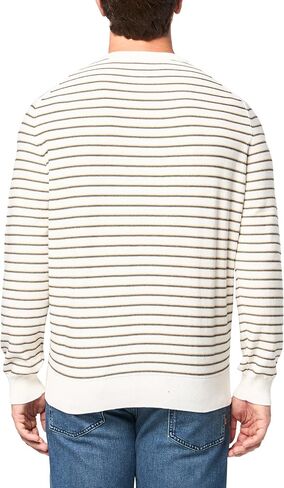 Lacoste Men's Long Sleeve Classic Fit Stripe Sweater in Saudi Arabia