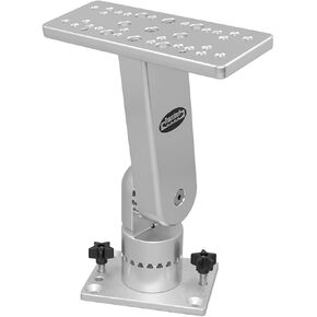 Traxstech Fishing Systems Adjustable Electronics Mount on Lift & Turn Base for Track System