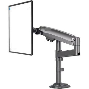 H100 Gas Spring 22-35 Inch LCD LED Monitor Stand Arm Full Motion Desktop Monitor TV Mount Bracket Loading 2-12 kg(White)