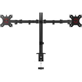 Dual Monitor Rack Monitor Stand Mount Extension Arm Clip On Desk Screen Stand Adjustable Angle Monitor Stand(Two arms)