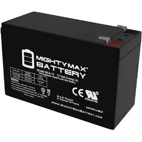 Mighty Max Battery 12V 9Ah SLA Replacement Battery for Monster Rockin Roller 4 Speaker