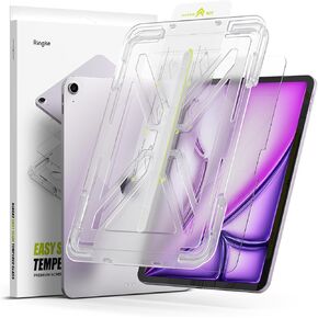 Ringke Easy Slide Tempered Glass [Zero Chances of Failure] Compatible with iPad Air 11 Inch Screen Protector (M3 2025 & M2 2024) Case Friendly Shatterproof Premium 9H Hardness