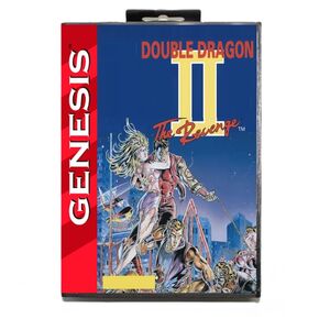 DOUBLE DRAGON 2 MD Game Card with Custom US Box for 16 Bit Sega Megadrive Genesis Console