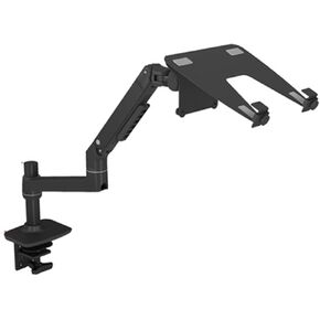 DL-8012LP 17" Laptop Desktop Stand Full Motion 17-32" Monitor Holder Mechanical Spring Arm Aluminum Monitor Support 1-10kgs(30cm Black)