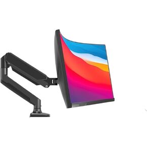 Monitor Arm Bracket for 13" - 32" 2-9kg (4.4-19.8lbs) Screens Desktop Mounting Bracket Monitor Support 360° Adjustment(White)