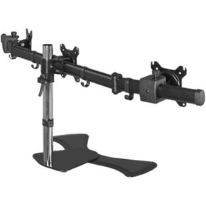 Triple Screen 27inch LCD Tv Table Mount Monitor Desk Three Support Led Bracket LCD Holder(Hole Instal one)
