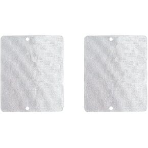 2 Pcs Microwave Wave Guide Cover WB34X21271 & 3026729 Compatible with GE General Electric Hotpoint RCA Sears Kenmore Countertop Microwaves AP5791399 & PS8754952, 3-3/8 x 4-1/8 Inches