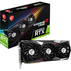 MSI Gaming GeForce RTX 3090 Ti 24GB GDRR6X 384-Bit HDMI/DP Nvlink Tri-Frozr Ampere Architecture OC Graphics Card (RTX 3090 Ti Gaming X Trio 24G) (Renewed)