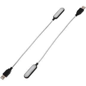 NUOBESTY 2Pcs Portable USB Reading Lamp Practical LED Light for Laptop and Computer Compact Design for Home Office and Travel Use for Nightstand and Study