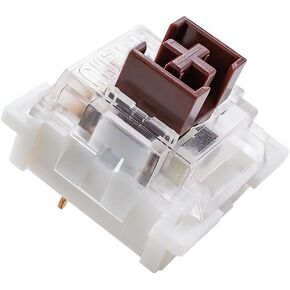Granvela OUTEMU Medium-Low Profile Brown Switches, 3-Pin 1.6mm Travel Distance Thin Tactile Key switches - 70 Pack - Cherry MX Compatible DIY Replaceable Switches for Mechanical Keyboard