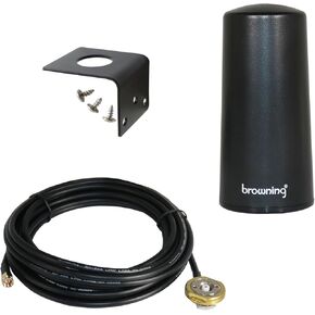 Tram-Browning 5G/4G/3G/LTE/WiFI/Cellular 4 dBi Gain 806 MHz to 2500 MHz Tri-Band Antenna Hole Mount Kit w/17ft. Low Loss Cable and SMA
