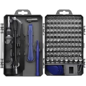 Computer Repair Kit 114 in 1 Magnetic Laptop Screwdriver Kit Precision Screwdriver Set Bit Set Small Impact Screw Driver Set Hand Tools