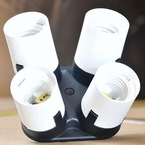 ePhoto Video Studio Portait Photography Light Holder Converter from 1 to 4 Lighting by ePhoto 1to4E27