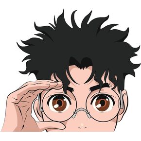 Dan Da Dan Ayase Okarun Momo Turbo Granny Anime Manga Decal Stickers for Cars Laptop Skateboard Wall Decor UV Resistant (Turbo Granny Finger)