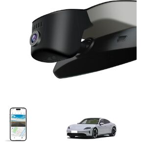 Front 4K Dash Cam for Porsche Cayenne (E3) 2019-2024 ، 911 (992) 2020-2024 ، Panamera (971) 2017-2024 ، Taycan 2020-2024 (Model A) ، OEM-Style ، Loop Recording ، Easy Tostlation ، WiFi & App ، 64G Card.