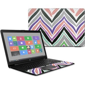 MightySkins Carbon Fiber Skin for HP 17T Laptop 17.3" (2017) - Plaid | Protective, Durable Textured Carbon Fiber Finish | Easy to Apply, Remove, and Change Styles | Made in The USA
