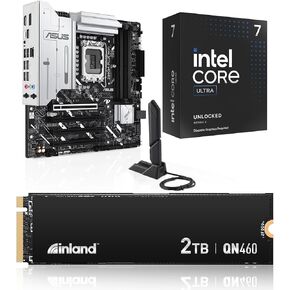 Micro Center 3 in 1 Bundle: Intel Core Ultra7 265KF Processor w/Asus Prime Z890M-Plus WiFi Motherboard and Inland QN460 2TB NVMe SSD