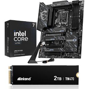 Micro Center 3 in 1 Combo: Intel Core Ultra7 265kf Processor w/MSI Z890 Gaming Plus WiFi Motherboard and Inland TN470 2TB NVME SSD