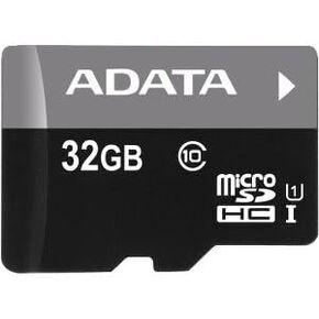 ADATA Premier 32GB UHS-I Class10 MicroSDHC Memory Card with Adapter for Smartphones, Tablets, and Digital Cameras