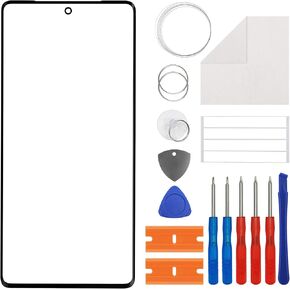 Duotipa New Front Glass Panel for Google Pixel 7 Pro,Front Glass Screen Replacement for GP4BC/GE2AE 6.7" with Repair Tools Kit-No LCD Screen and Touch Digitizer