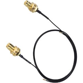 2Pcs WiFi Antenna Extension Cable for NGFFM. 2 Wireless Card, RP-SMA Male Connector Wire Line Cord 31cm, Suitable for 802.11ab/gn/ac, for 8265/5B222, Applicable Scene: Enhancing Receiving Signal