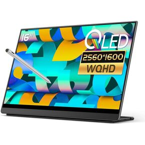 Q3 Touchscreen with Stylus, 16" 16:10, 2.5K IPS, 400 Nit Brightness, 2560x1600 Resolution Screen, Portable Monitor Display, for Gaming, Office, and Digital Art.