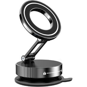 360°Adjustable Vacuum Magnetic Phone Holder for Your Car[89+LBS Suction & 2800gf Magnetic & Hands-Free Suction Cup]Car Mount for Car/Gym/Shower.Car Phone Holder for Magsafe iPhone16 ProMax 15 14 13 12