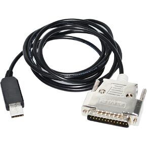 FT232RL CHIP USB to RS232 D-SUB 25 PIN DB25 Male Connector Adapter Serial Programming Cable for C-232R US-232R to PC(5m)