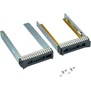 2PCS-Pack Original SM17A06246 2.5-inch Hard Drive Bracket Metal HDD Caddy Compatible with Lenovo ThinkSystem ST550 SR550 SR590 SR650 SR630 SR850 V2 V3 Server etc.