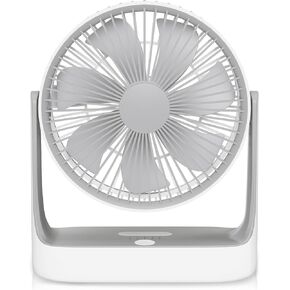 Athena Collection Small Portable Handheld Fan, Mini Personal Pocket Fan with USB Rechargeable 3 Speeds, Suitable for Office Travel Camping Outdoor, White