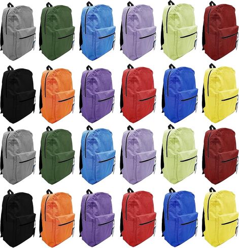 24 Pack Backpack ، Bulk 17 Inter Outdior Travel Shippered Bags Pack Pack for Corporate Mens in Saudi Arabia