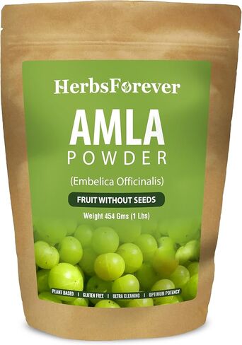 Herbsforever Amla Powder – Phyllanthus emblica – Supports Immune System – Non GMO, Organic, Vegan – 230 GMS in Kuwait