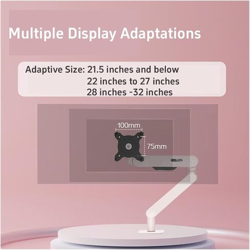 مراقب Arm Desk Stand 17 " - 34" وزن يصل إلى 19.8 رطل (9 كيلوغرام) شاشة حامل قابلة للتعديل 360 درجة (أزرق) in Saudi Arabia