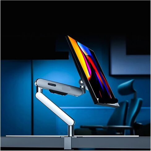 Monitor Arm Desk Stand 17" - 34" Weight Up to 19.8 lbs (9 kg) Screen Stand Adjustable 360° Rotation(Blue) in Saudi Arabia