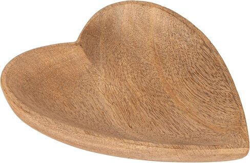 Bloomingville Mango Wood Heart Shaped Bowl Brown, 1 Count (Pack of 1) in Saudi Arabia