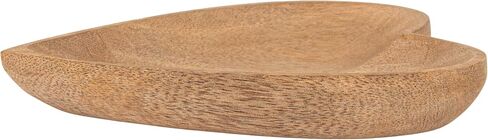 Bloomingville Mango Wood Heart Shaped Bowl Brown, 1 Count (Pack of 1) in Saudi Arabia