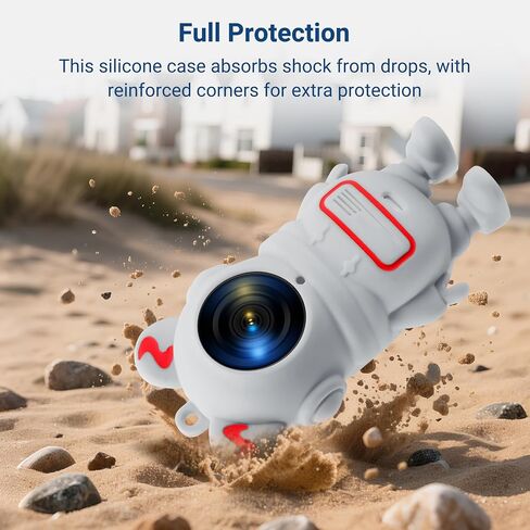 Silicone Case for Insta360 GO 3S, Cartoon Shockproof Protective Cover for Insta 360 GO 3S/3 Accessories with Anti-Loss Hand Strap, Precise Cutouts Holes, Soft Anti-Scratch Surface, Full Body Wrap in Saudi Arabia