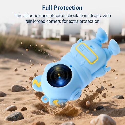 Silicone Case for Insta360 GO 3S, Cartoon Shockproof Protective Cover for Insta 360 GO 3S/3 Accessories with Anti-Loss Hand Strap, Precise Cutouts Holes, Soft Anti-Scratch Surface, Full Body Wrap in Kuwait