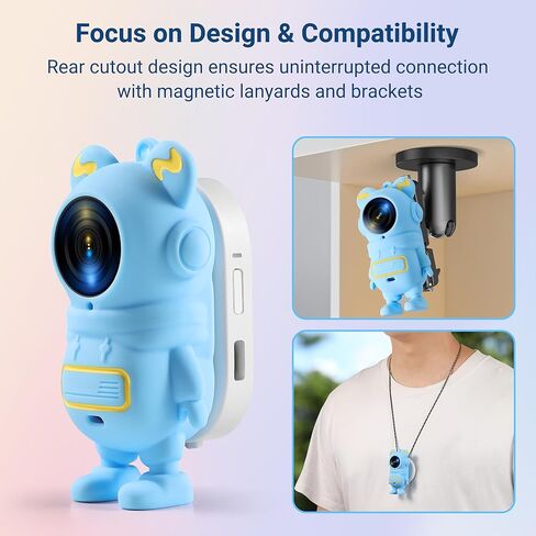 Silicone Case for Insta360 GO 3S, Cartoon Shockproof Protective Cover for Insta 360 GO 3S/3 Accessories with Anti-Loss Hand Strap, Precise Cutouts Holes, Soft Anti-Scratch Surface, Full Body Wrap in Kuwait